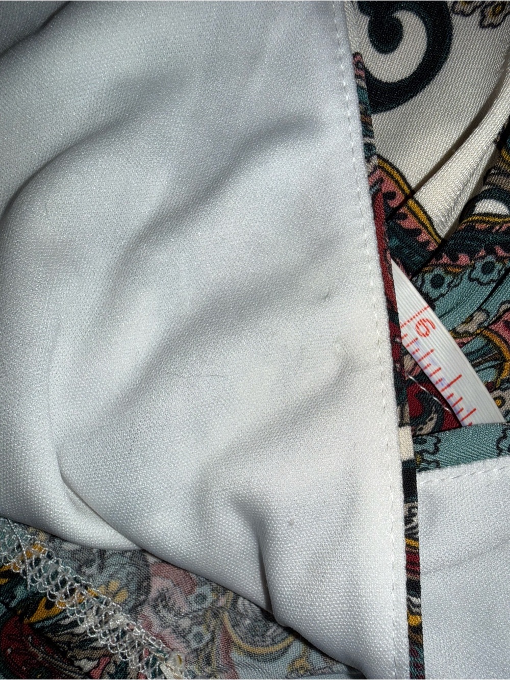 Paisley V-Neck Maxi Dress in Blue and Brown - Picture 8 of 12